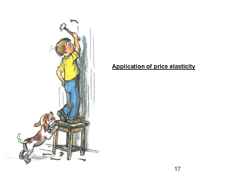 Application of price elasticity 17